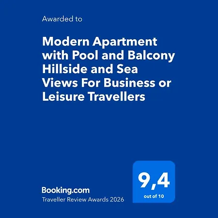 Modern With Pool And Balcony Hillside And Sea Views For Business Or Leisure Travellers